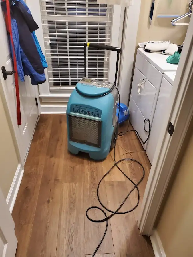 Commercial dehumidifier deployed for Flood Damage Cleanup in Burkburnett